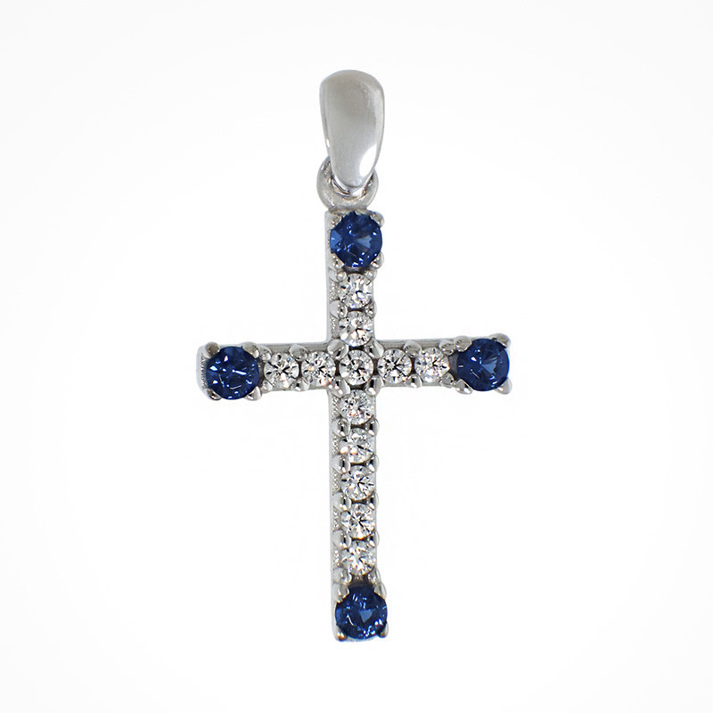 Pandantiv Cruce, Aur Alb, 14 k, 0.9 gr, Cod Produs: 788083 - Tezaurshop.ro