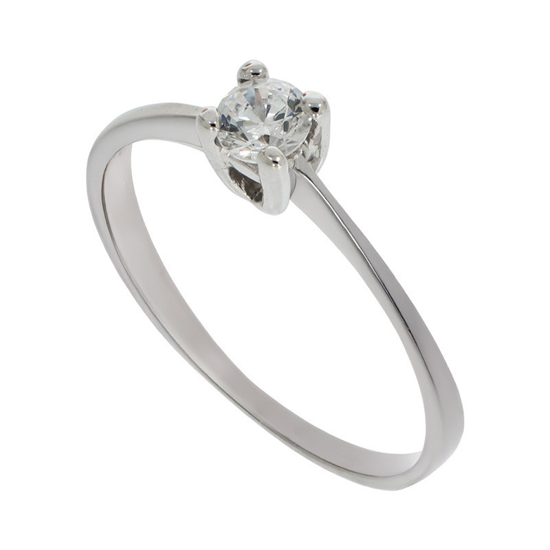 Inel De Logodna, Aur Alb, 14 k, 1.4 gr, Cod Produs: 788347 - Tezaurshop.ro