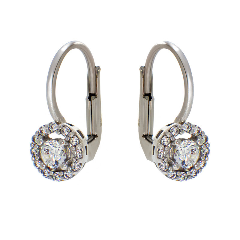 Cercei, Aur Alb, 14 k, 2.64 gr, Cod Produs: 789892 - Tezaurshop.ro