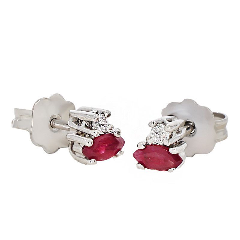 Cercei, Aur Alb, 14 k, 1.39 gr, Cod Produs: 790120 - Tezaurshop.ro