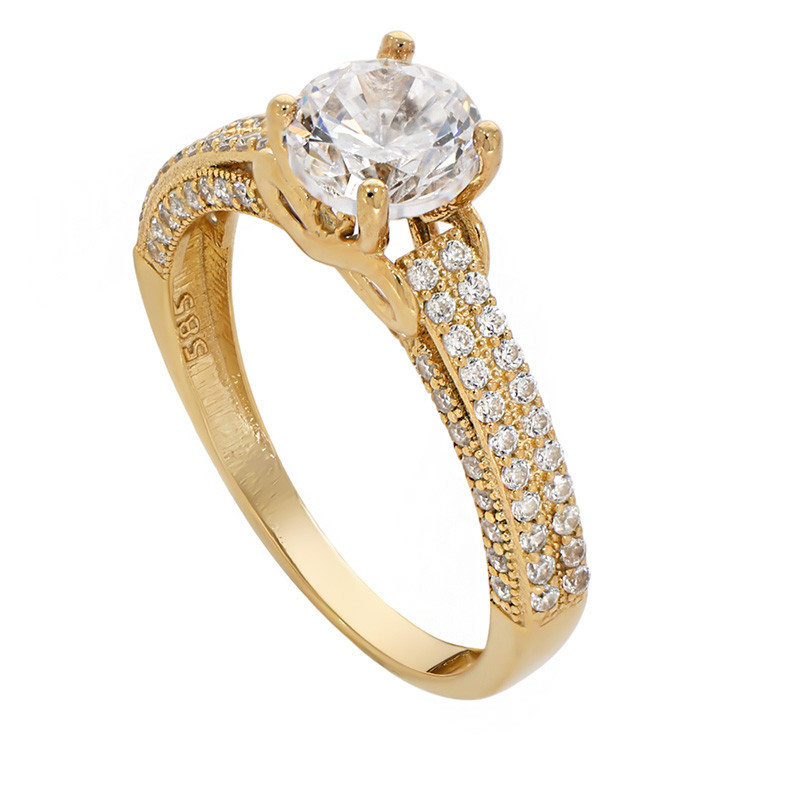 Inel De Logodna, Aur Galben, 14 k, 2.62 gr, Cod Produs: 790389 - Tezaurshop.ro