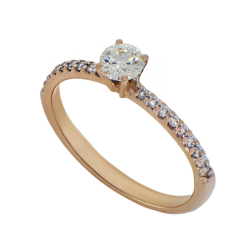 Inel De Logodna, Aur Galben, 14 k, 1.46 gr, cu Diamante, Cod Produs: 790621 - Tezaurshop.ro