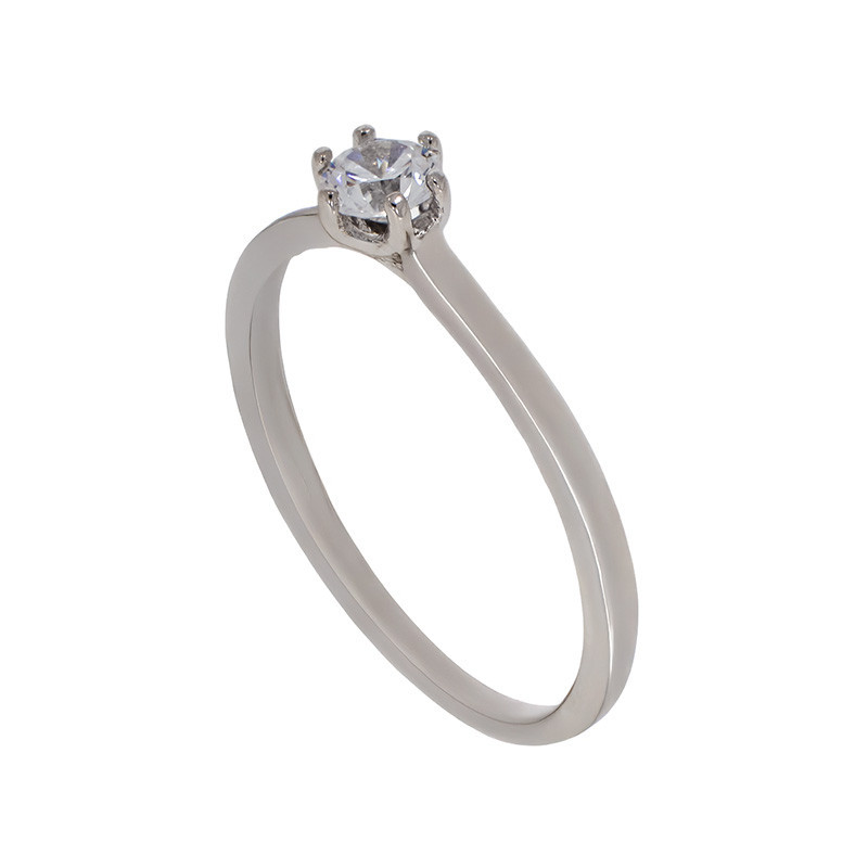 Inel De Logodna, Aur Alb, 14 k, 1.75 gr, Cod Produs: 791199 - Tezaurshop.ro