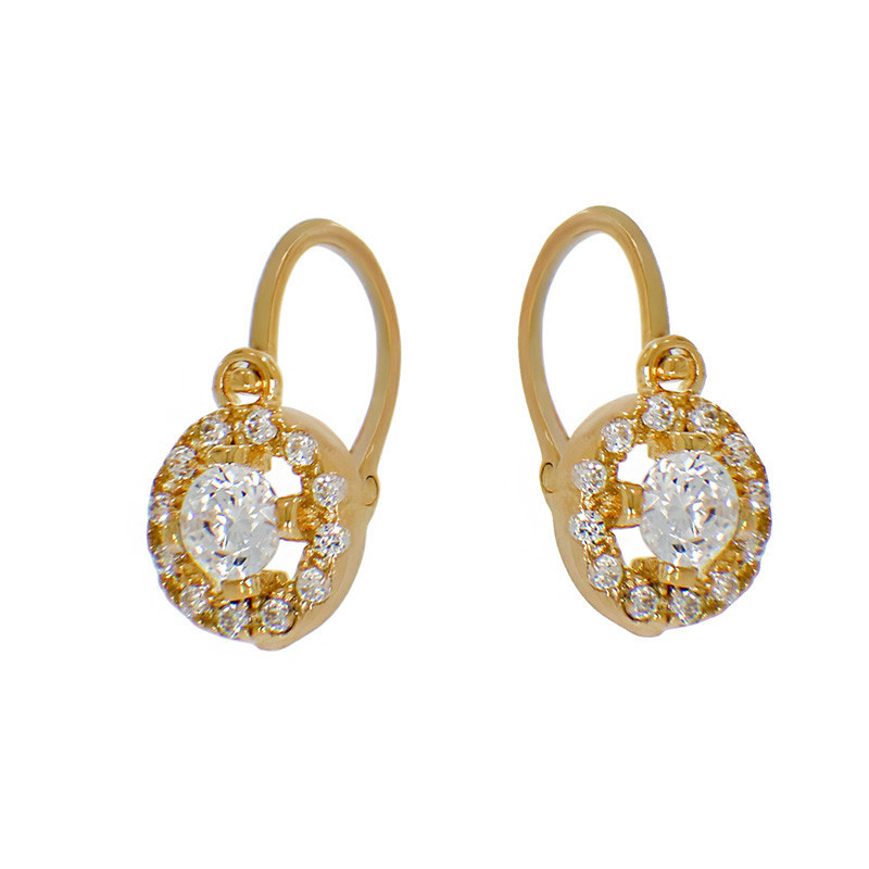 nume de cod: k 9 Cercei, Aur Galben, 14 k, 1.25 gr, Cod Produs: 791935