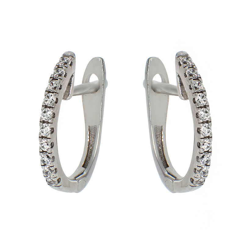 Cercei, Aur Alb, 14 k, 1.39 gr, Cod Produs: 792787 - Tezaurshop.ro