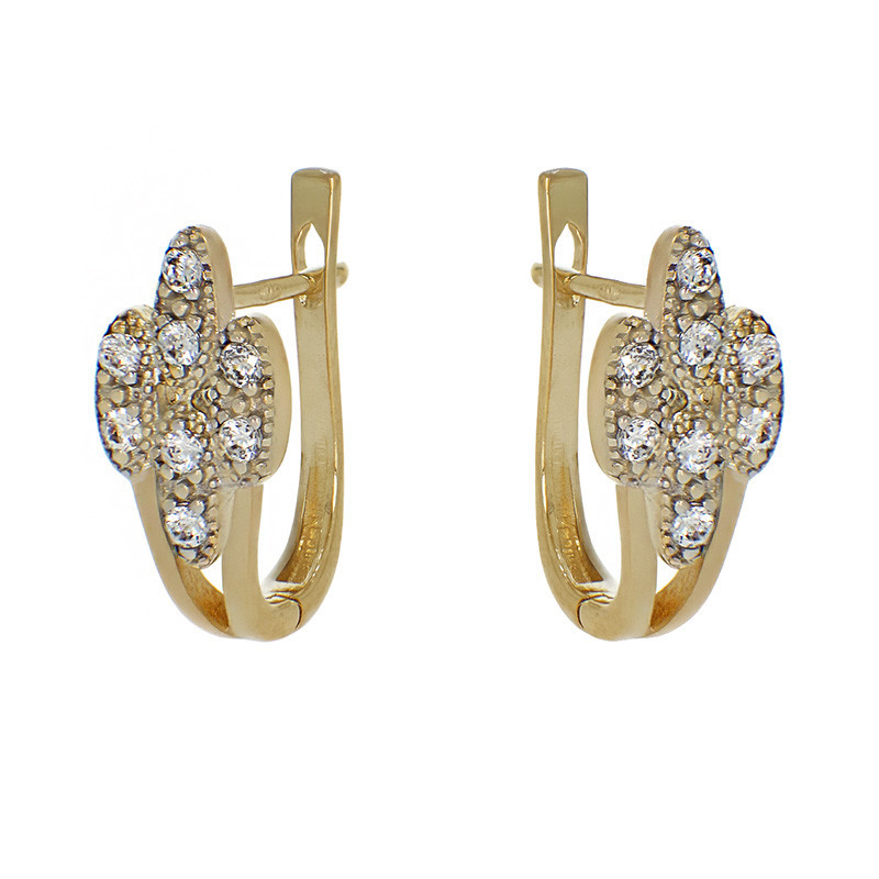 cercei aur alb tortite Cercei, Aur Mixt, 14 k, 3.32 gr, Cod Produs: 793113