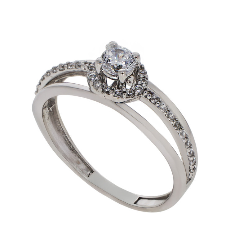 Inel De Logodna, Aur Alb, 14 k, 1.93 gr, Cod Produs: 793241 - Tezaurshop.ro