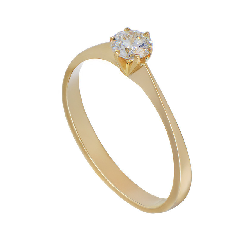 Inel De Logodna, Aur Galben, 18 k, 2.21 gr, cu Diamante, Cod Produs: 793454 - Tezaurshop.ro