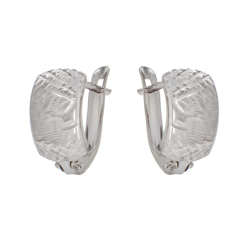 Cercei, Aur Alb, 14 k, 1.3 gr, Cod Produs: 794528 - Tezaurshop.ro