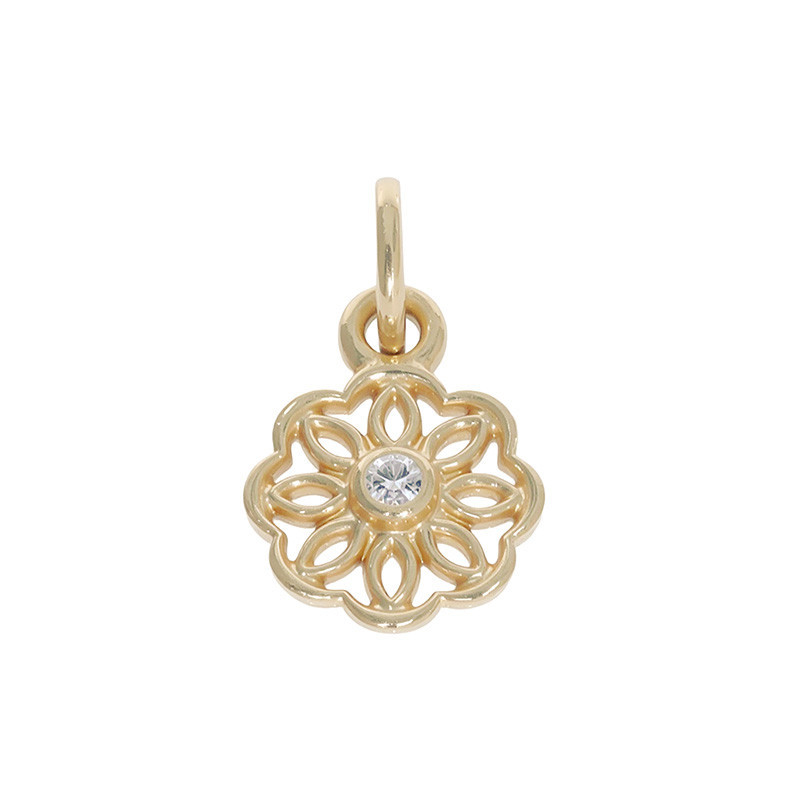Pandantiv, Aur Galben, 14 k, 1.04 gr, cu Diamante, Cod Produs: 795528 - Tezaurshop.ro