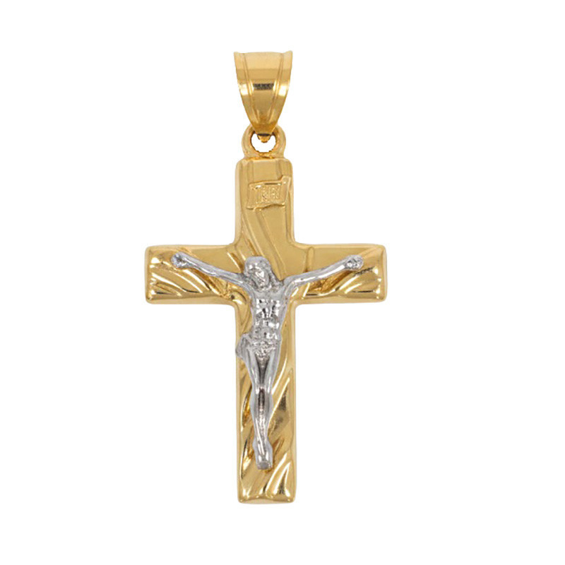 Pandantiv Cruce, Aur Mixt, 18 k, 2.54 gr, Cod Produs: 795692 - Tezaurshop.ro