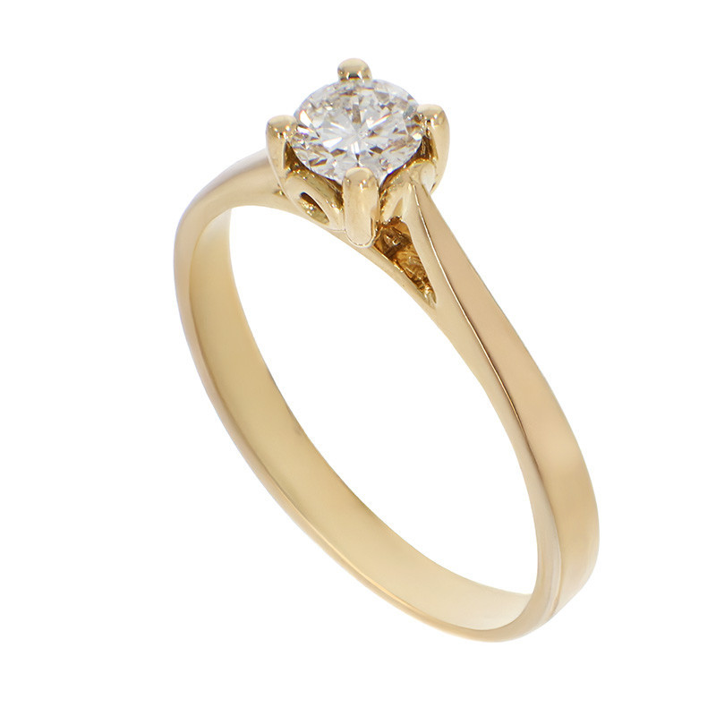 Inel De Logodna, Aur Galben, 18 k, 2.64 gr, cu Diamante, Cod Produs: 796905 - Tezaurshop.ro