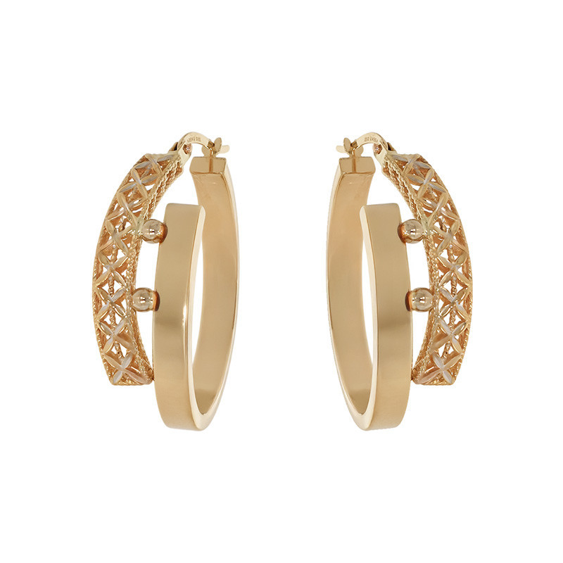 motosapa honda 5.5 cp Cercei, Aur Mixt, 14 k, 5.5 gr, Cod Produs: 797111