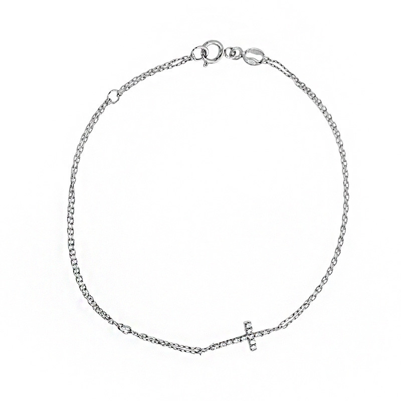 Bratara, Aur Alb, 14 k, 1.66 gr, Cod Produs: 798323 - Tezaurshop.ro