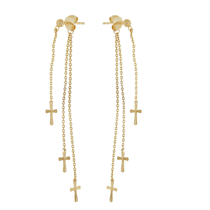 termocuplu tip k Cercei, Aur Galben, 14 k, 1.82 gr, Cod Produs: 798455