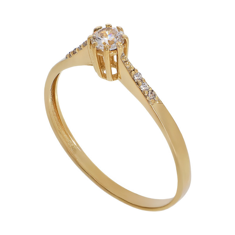 Inel De Logodna, Aur Galben, 14 k, 1.08 gr, Cod Produs: 798825 - Tezaurshop.ro