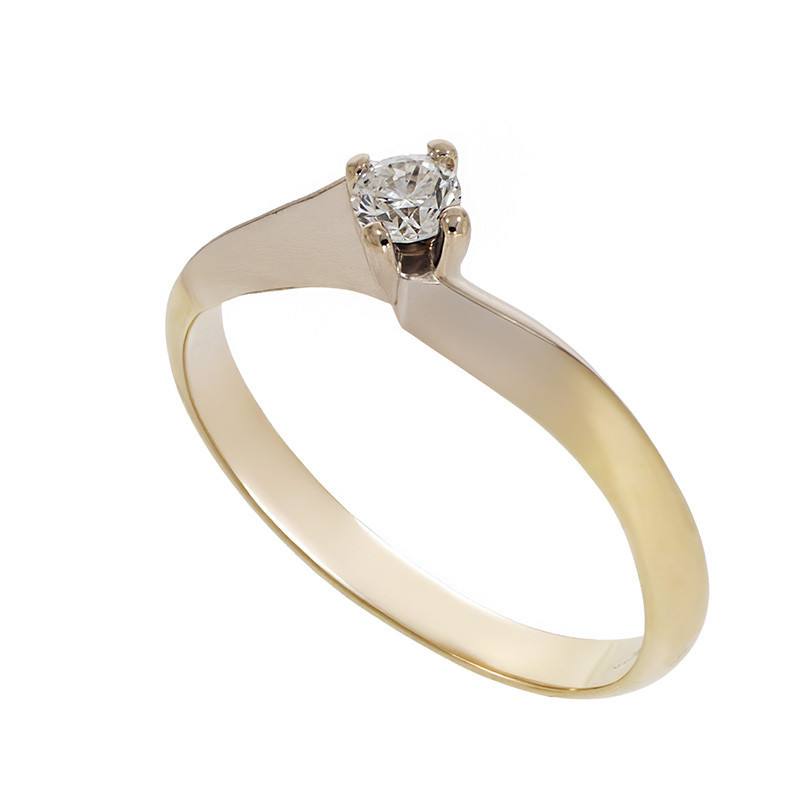 Inel De Logodna, Aur Galben, 18 k, 2.65 gr, cu Diamante, Cod Produs: 798875 - Tezaurshop.ro