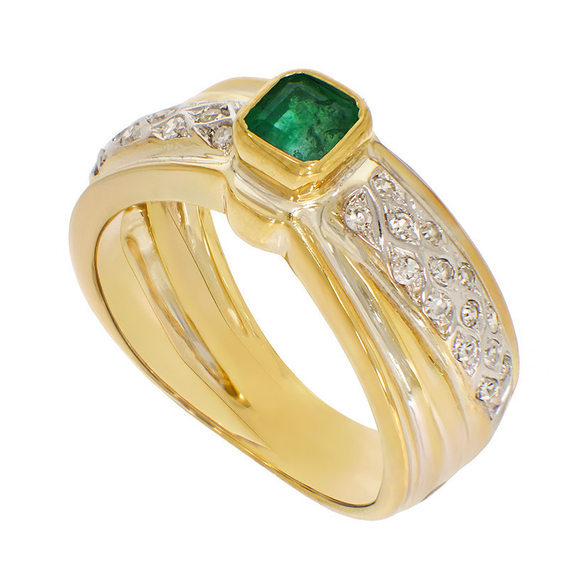 Inel, Aur Mixt, 14 k, 7.64 gr, cu Diamante, Cod Produs: 799208 - Tezaurshop.ro