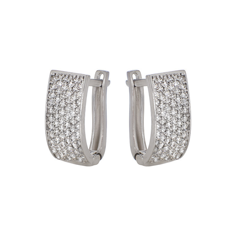 Cercei, Aur Alb, 14 k, 2.75 gr, Cod Produs: 799242 - Tezaurshop.ro