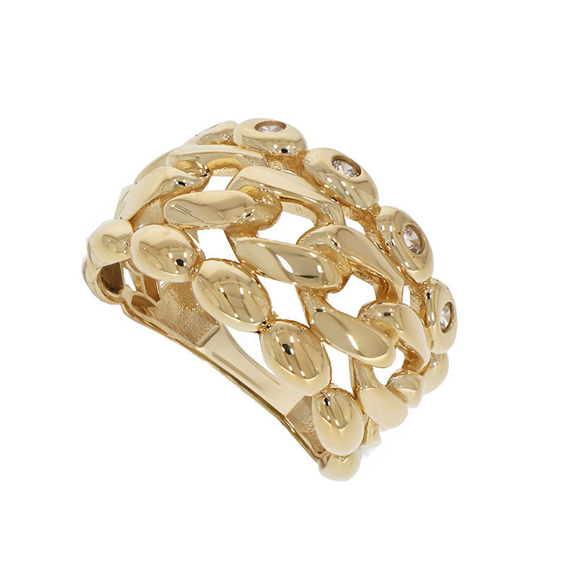 nume de cod: k 9 Inel, Aur Galben, 14 k, 3.81 gr, Cod Produs: 799341