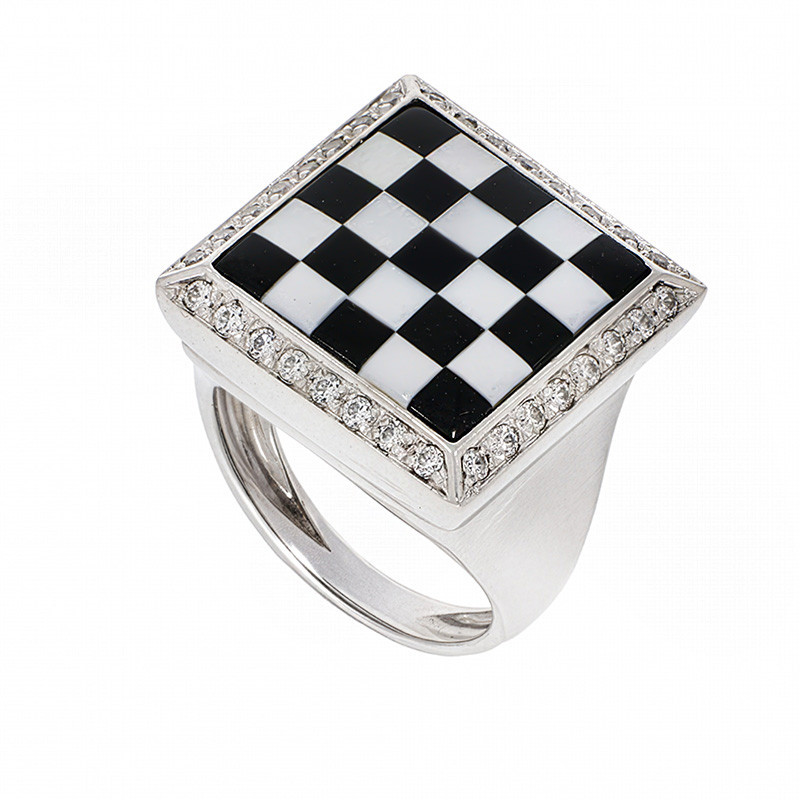 Inel, Aur Alb, 18 k, 13.24 gr, Cod Produs: 800077 - Tezaurshop.ro