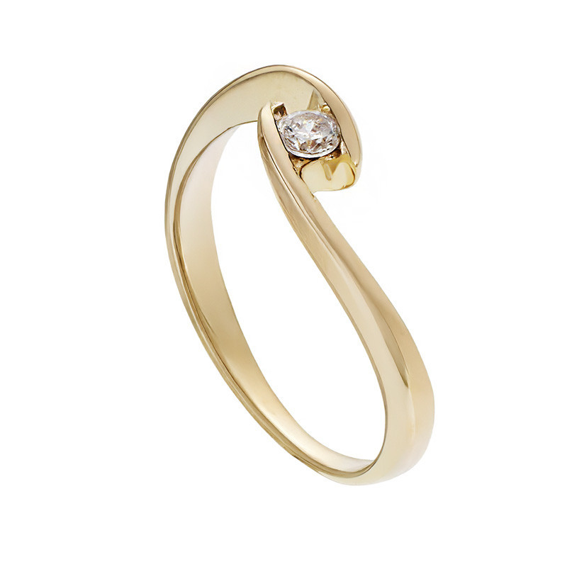 nume de cod: k 9 Inel De Logodna, Aur Galben, 14 k, 2.02 gr, Cod Produs: 800358