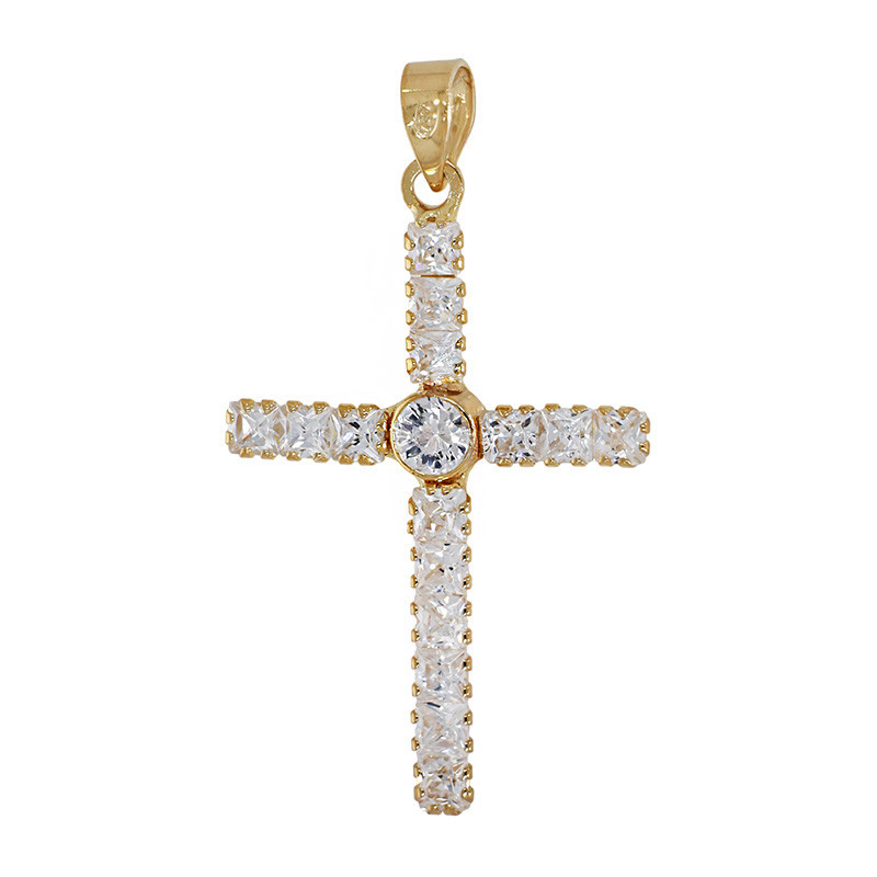 Pandantiv Cruce, Aur Galben, 18 k, 1.35 gr, Cod Produs: 800564 - Tezaurshop.ro