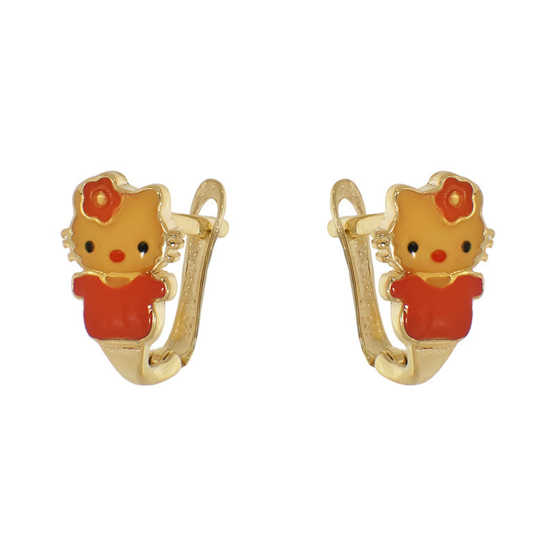 termocuplu tip k Cercei, Aur Galben, 14 k, 1.28 gr, Cod Produs: 800613