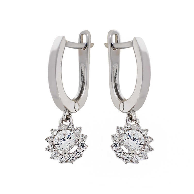 ceas aur Cercei, Aur Alb, 14 k, 3.46 gr, Cod Produs: 800694