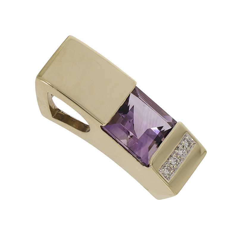 Pandantiv, Aur Galben, 14 k, 5.4 gr, cu Diamante, Cod Produs: 800743 - Tezaurshop.ro