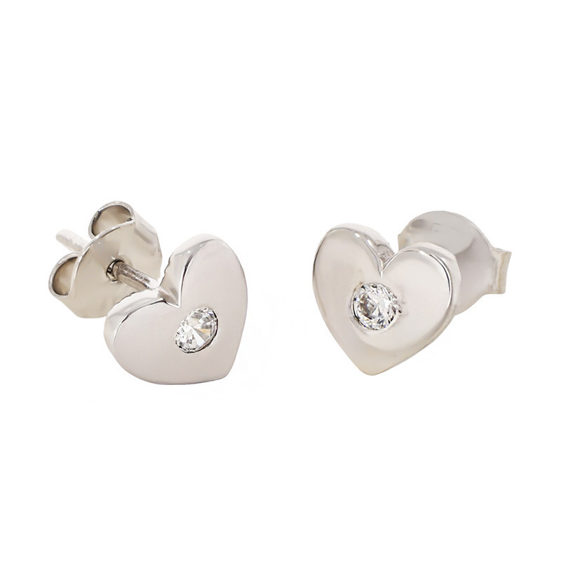 nume de cod: k 9 Cercei, Aur Alb, 14 k, 1.13 gr, Cod Produs: 800899