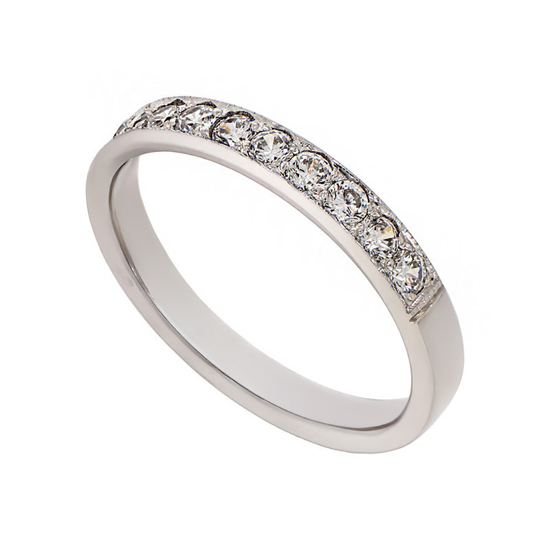 termocuplu tip k Inel, Aur Alb, 14 k, 2.24 gr, Cod Produs: 801210