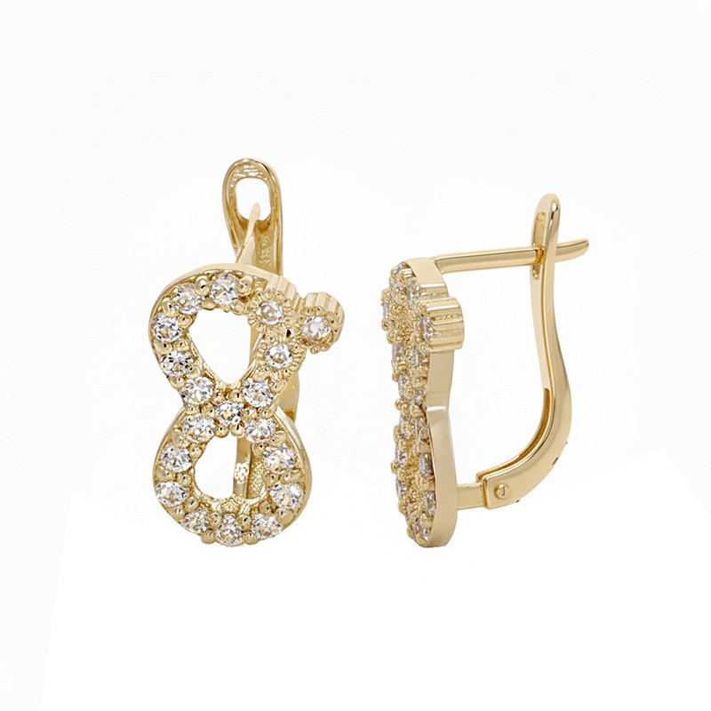 nume de cod: k 9 Cercei, Aur Galben, 14 k, 1.34 gr, Cod Produs: 801358