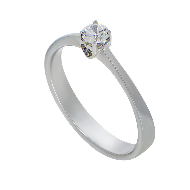 nume de cod: k 9 Inel De Logodna, Aur Alb, 14 k, 2.12 gr, Cod Produs: 801835