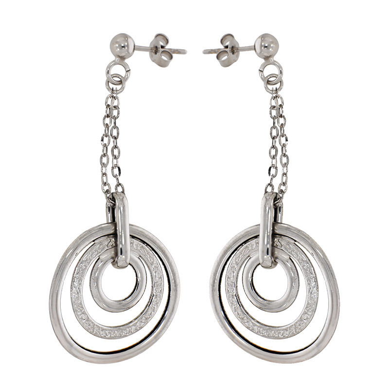 anvelope 2,75/18 Cercei, Aur Alb, 18 k, 3.5 gr, Cod Produs: 802096