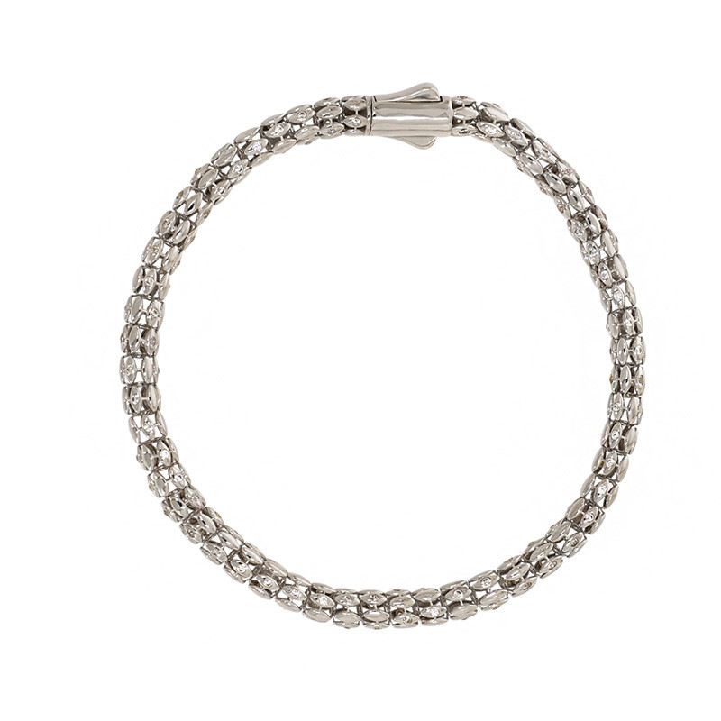 Bratara, Aur Alb, 14 k, 9.89 gr, Cod Produs: 802630 - Tezaurshop.ro