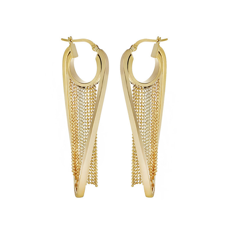 Cercei, Aur Galben, 14 k, 7 gr, Cod Produs: 802682 - Tezaurshop.ro