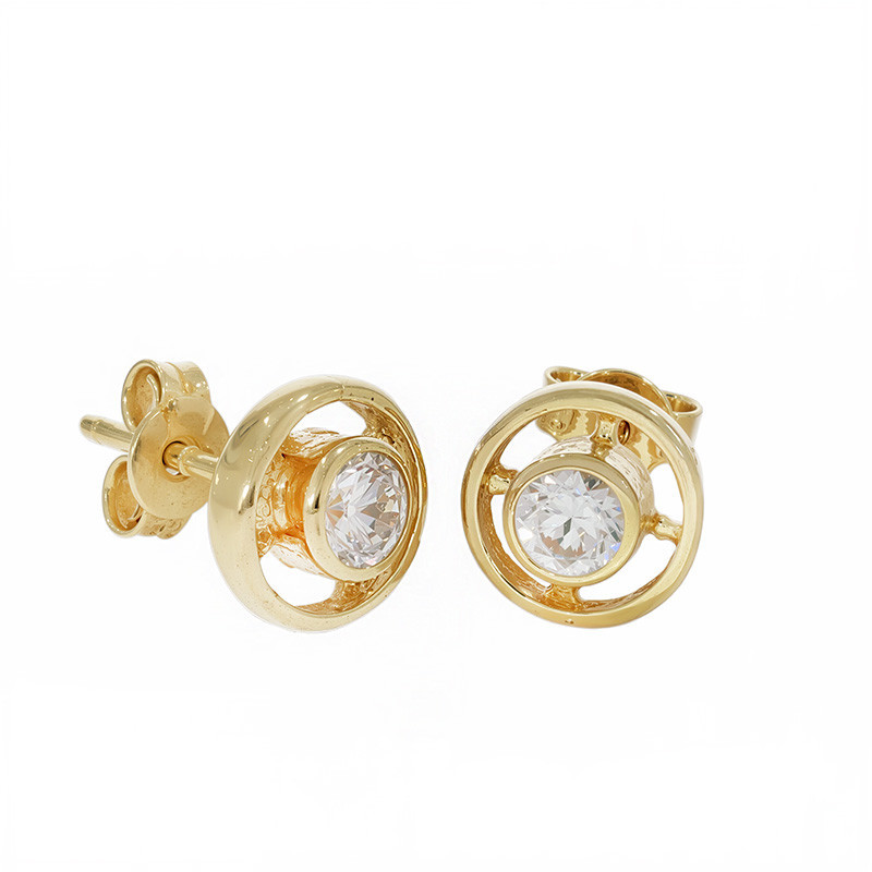 ceas aur Cercei, Aur Galben, 14 k, 1.31 gr, Cod Produs: 803128