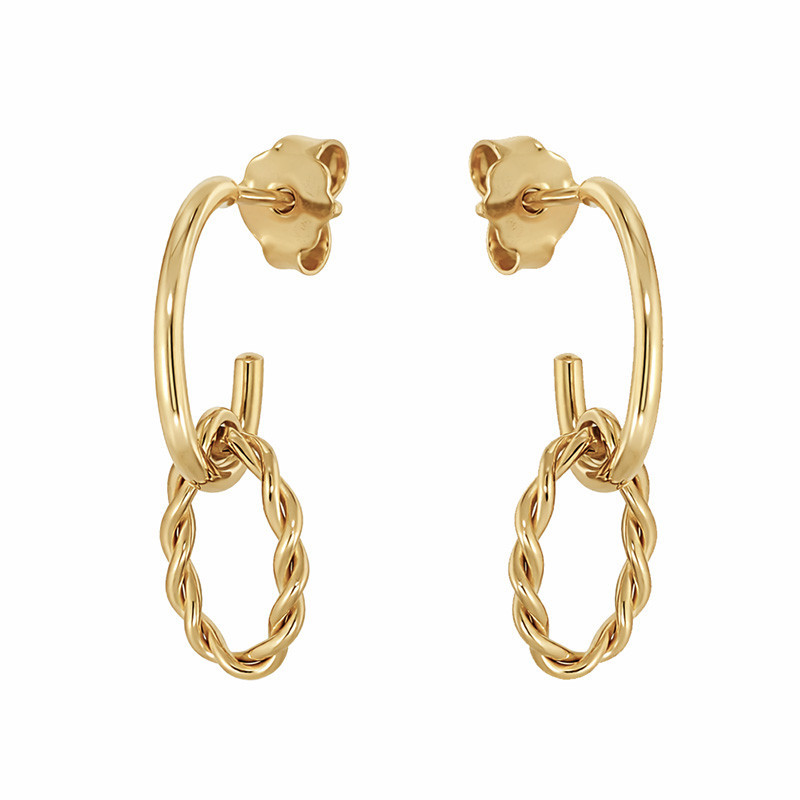 bratari snur aur Cercei, Aur Galben, 18 k, 2.37 gr, Cod Produs: 803157