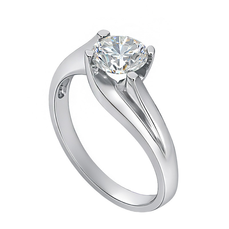 Inel De Logodna, Aur Alb, 14 k, 5.3 gr, Cod Produs: 803237 - Tezaurshop.ro