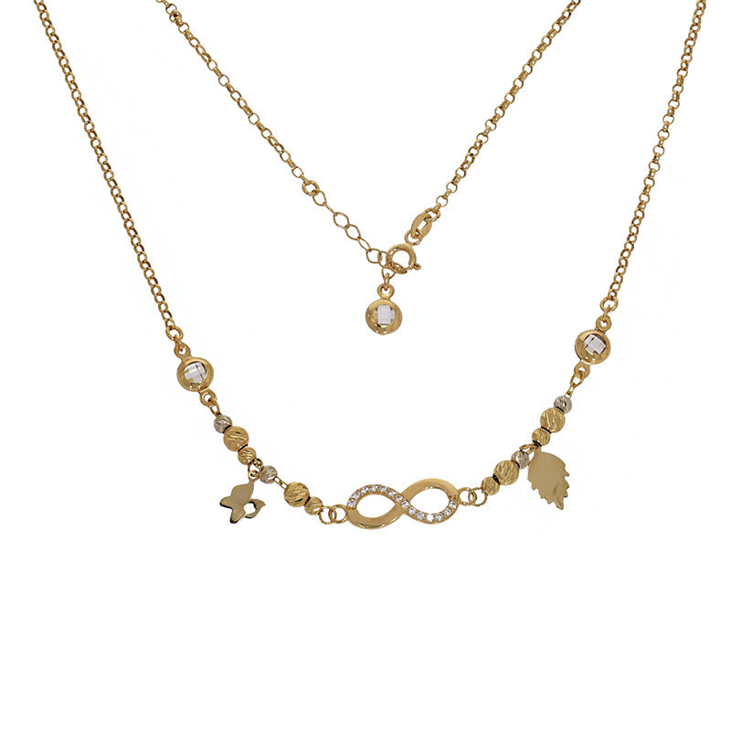 anvelope tractor 14/38 second Colier, Aur Galben, 14 k, 4.61 gr, Cod Produs: 804832