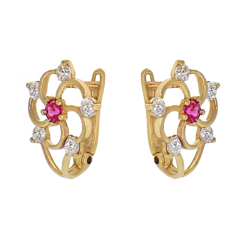 ceas aur Cercei, Aur Galben, 14 k, 1.59 gr, Cod Produs: 804861