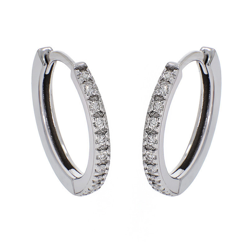 Cercei, Aur Alb, 14 k, 2.29 gr, Cod Produs: 805242 - Tezaurshop.ro
