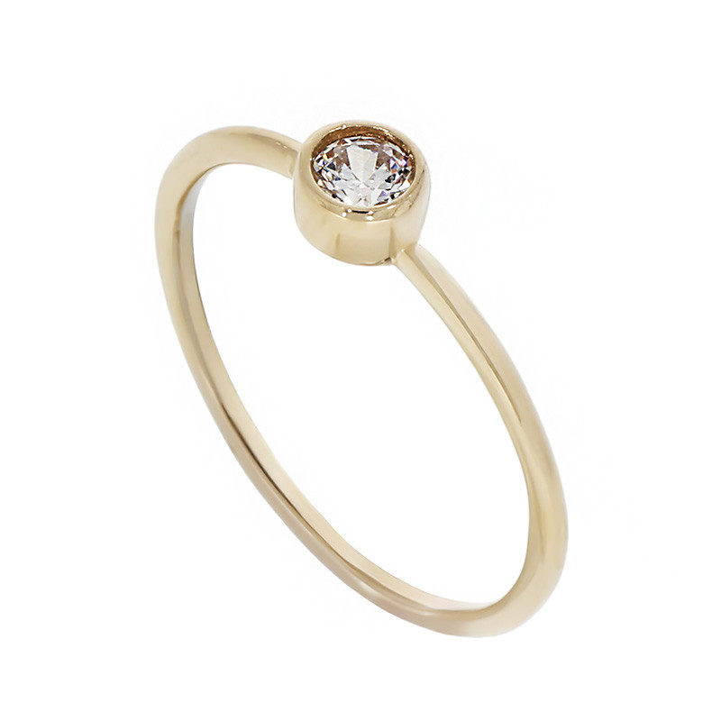 Inel De Logodna, Aur Galben, 14 k, 0.7 gr, Cod Produs: 805263 - Tezaurshop.ro