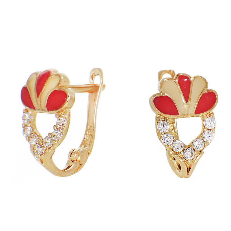 ceas aur Cercei, Aur Galben, 14 k, 1.41 gr, Cod Produs: 805703