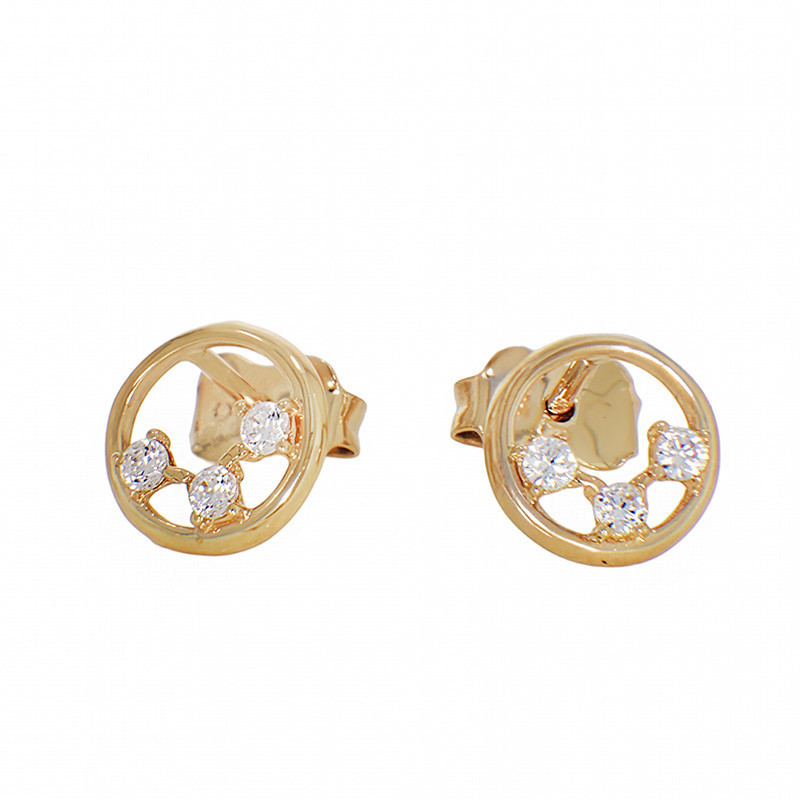 ceas aur Cercei, Aur Galben, 14 k, 1.04 gr, Cod Produs: 805798