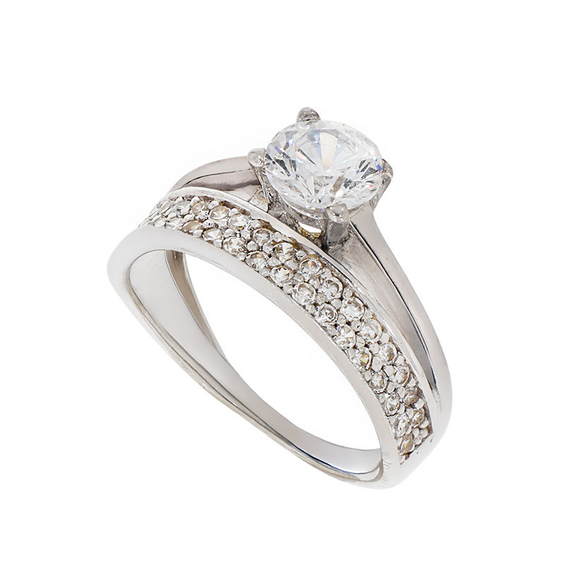 nume de cod: k 9 Inel De Logodna, Aur Alb, 14 k, 3.31 gr, Cod Produs: 805959