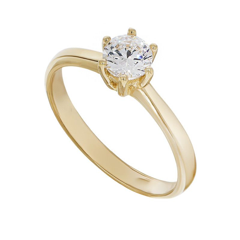 nume de cod: k 9 Inel De Logodna, Aur Galben, 14 k, 2.5 gr, Cod Produs: 807061