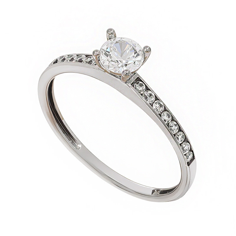 Inel De Logodna, Aur Alb, 14 k, 0.97 gr, Cod Produs: 807898 - Tezaurshop.ro