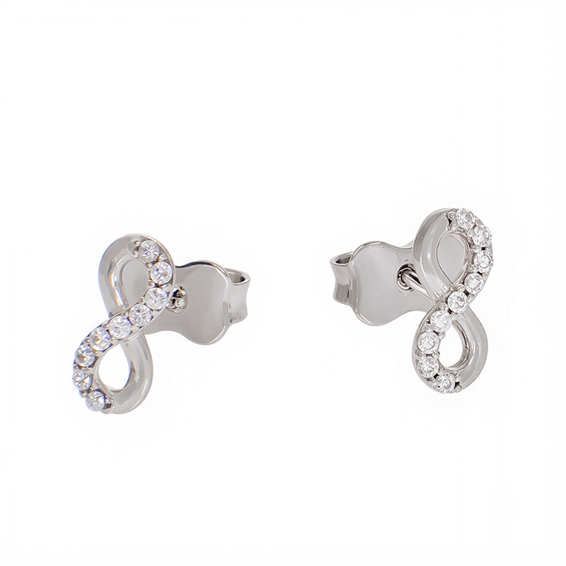 Cercei, Aur Alb, 14 k, 0.78 gr, Cod Produs: 808023 - Tezaurshop.ro